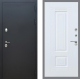 Входная металлическая Дверь Рекс (REX) 5 Черный Муар FL-2 Силк Сноу в Можайске