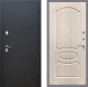 Входная металлическая Дверь Рекс (REX) 5 Черный Муар FL-128 Беленый дуб в Можайске