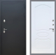 Входная металлическая Дверь Рекс (REX) 5 Черный Муар FL-128 Белый ясень в Можайске