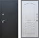 Входная металлическая Дверь Рекс (REX) 5 Черный Муар FL-128 Лиственница беж в Можайске