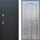 Входная металлическая Дверь Рекс (REX) 5 Черный Муар FL-128 Сандал грей в Можайске