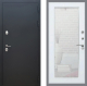Входная металлическая Дверь Рекс (REX) 5 Черный Муар Зеркало Пастораль Белый ясень в Можайске