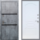 Входная металлическая Дверь Рекс (REX) 15 Бетон Темный FL-128 Белый ясень в Можайске