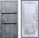 Входная металлическая Дверь Рекс (REX) 15 Бетон Темный Зеркало Пастораль Сандал белый в Можайске