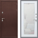 Входная металлическая Дверь Рекс (REX) 5А Зеркало Пастораль Белый ясень в Можайске