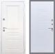 Входная металлическая Дверь Рекс (REX) Премиум-н Силк Сноу FL-289 Белый ясень в Можайске