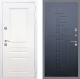 Входная металлическая Дверь Рекс (REX) Премиум-н Силк Сноу FL-289 Ясень черный в Можайске
