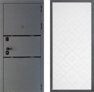 Дверь Дверной континент Диамант Дизайн ФЛ-Тиффани Белый софт 860х2050 мм