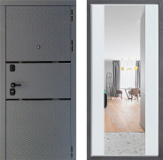 Дверь Дверной континент Диамант Дизайн ФЛЗ-1 Зеркало Белое дерево 860х2050 мм