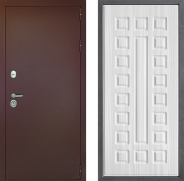 Дверь Дверной континент Рубикон Медь Дизайн ФЛ-183 Сандал белый