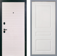 Дверь Заводские двери Сохо Стокгольм Белый софт 860х2050 мм