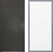 Дверь Заводские двери Эталон 3к антик серебро Тривия Белый софт 860х2050 мм