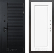 Дверь Лабиринт (LABIRINT) Piano 27 Белый (RAL-9003) 860х2050 мм
