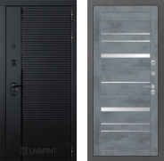 Дверь Лабиринт (LABIRINT) Piano 20 Бетон темный 960х2050 мм