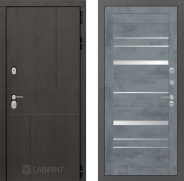 Дверь Лабиринт (LABIRINT) Urban 20 Бетон темный 860х2050 мм