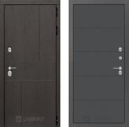 Дверь Лабиринт (LABIRINT) Urban 13 Графит софт 860х2050 мм