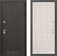 Дверь Лабиринт (LABIRINT) Urban 03 Сандал белый 860х2050 мм