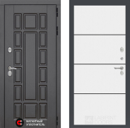 Дверь Лабиринт (LABIRINT) New York 25 Белый софт 860х2050 мм