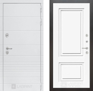 Дверь Лабиринт (LABIRINT) Трендо 26 Белый (RAL-9003) 860х2050 мм
