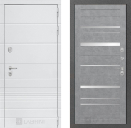 Дверь Лабиринт (LABIRINT) Трендо 20 Бетон светлый 960х2050 мм