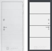 Дверь Лабиринт (LABIRINT) Трендо 25 Белый софт 860х2050 мм