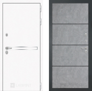 Дверь Лабиринт (LABIRINT) Лайн White 25 Бетон светлый 860х2050 мм