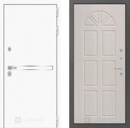 Дверь Лабиринт (LABIRINT) Лайн White 15 VINORIT Алмон 25 860х2050 мм
