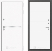 Дверь Лабиринт (LABIRINT) Лайн White 13 Белый софт 860х2050 мм