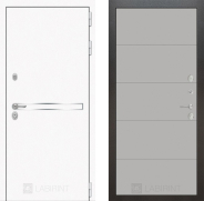 Дверь Лабиринт (LABIRINT) Лайн White 13 Грей софт 860х2050 мм