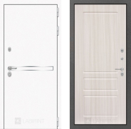 Дверь Лабиринт (LABIRINT) Лайн White 03 Сандал белый 860х2050 мм