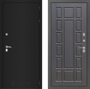 Дверь Лабиринт (LABIRINT) Classic шагрень черная 12 Венге 860х2050 мм