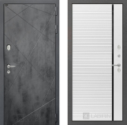 Дверь Лабиринт (LABIRINT) Лофт 22 Белый софт 860х2050 мм