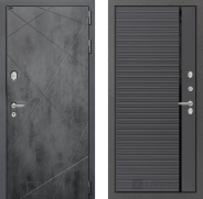 Дверь Лабиринт (LABIRINT) Лофт 22 Графит софт 960х2050 мм
