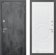 Дверь Лабиринт (LABIRINT) Лофт 23 Белый софт 860х2050 мм