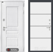 Дверь Лабиринт (LABIRINT) Versal 25 Белый софт 860х2050 мм