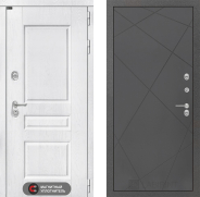 Дверь Лабиринт (LABIRINT) Versal 24 Графит софт 960х2050 мм