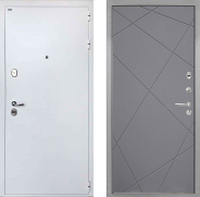 Дверь Интекрон (INTECRON) Колизей White Лучи-М Графит софт 960х2050 мм