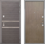 Дверь Интекрон (INTECRON) Неаполь Гладкая шпон Венге коричневый 960х2050 мм