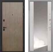 Дверь Интекрон (INTECRON) Профит Black Венге Коричневый ФЛЗ-516 Зеркало Сосна белая 960х2050 мм