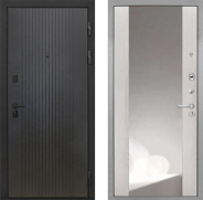 Дверь Интекрон (INTECRON) Профит Black ФЛ-295 ФЛЗ-516 Зеркало Сосна белая 960х2050 мм