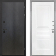 Дверь Интекрон (INTECRON) Профит Black ФЛ-295 ФЛ-243 Белый матовый