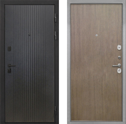 Дверь Интекрон (INTECRON) Профит Black ФЛ-295 Гладкая шпон Венге коричневый