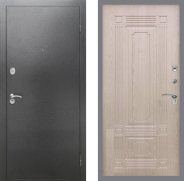 Дверь Рекс (REX) 2А Серебро Антик FL-2 Беленый дуб 960х2050 мм