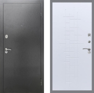 Дверь Рекс (REX) 2А Серебро Антик FL-289 Белый ясень 860х2050 мм