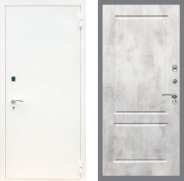 Дверь Рекс (REX) 1А Белая шагрень FL-117 Бетон светлый 960х2050 мм