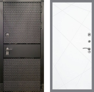 Дверь Рекс (REX) 15 Черный Кварц FL-291 Силк Сноу 960х2050 мм